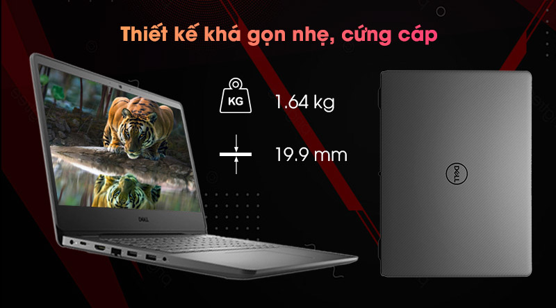 Thiết kế của Laptop Dell Vostro 3400 YX51W1 nhỏ gọn