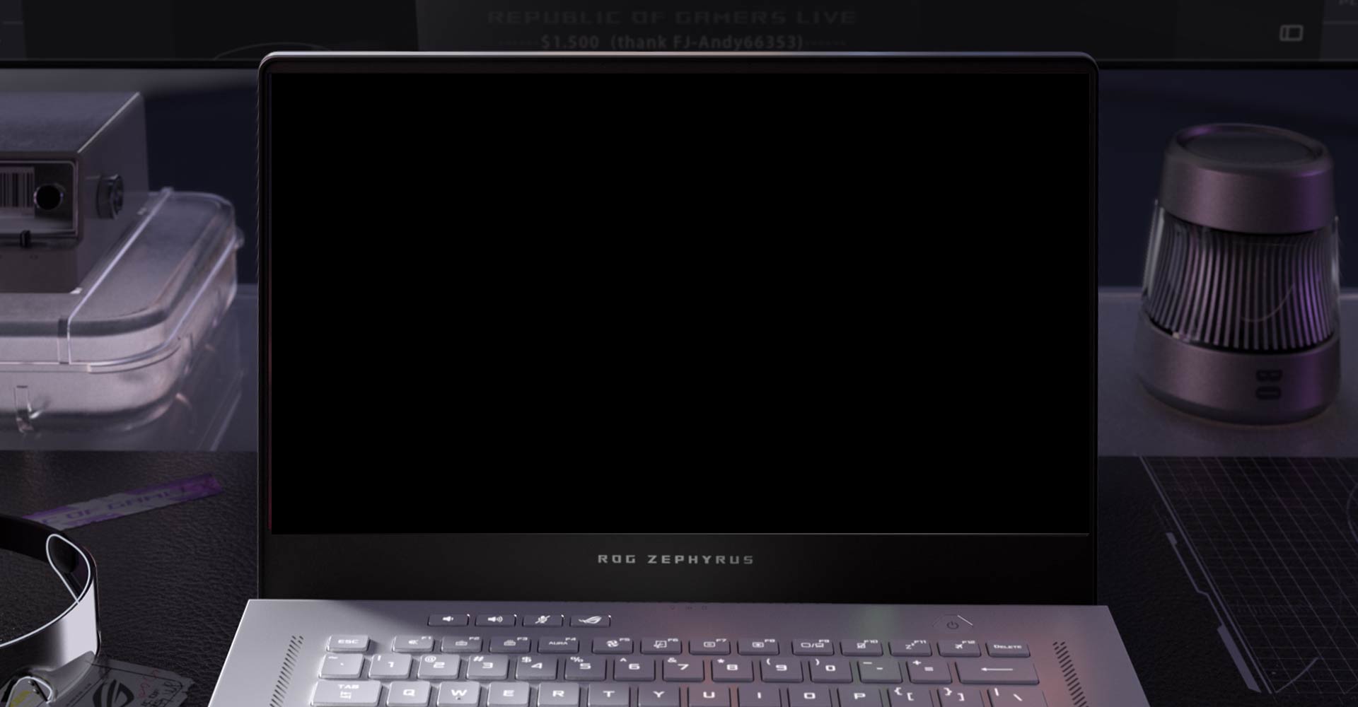Màn hình của Laptop Asus ROG Zephyrus GA503QM-HQ097T ấn tượng
