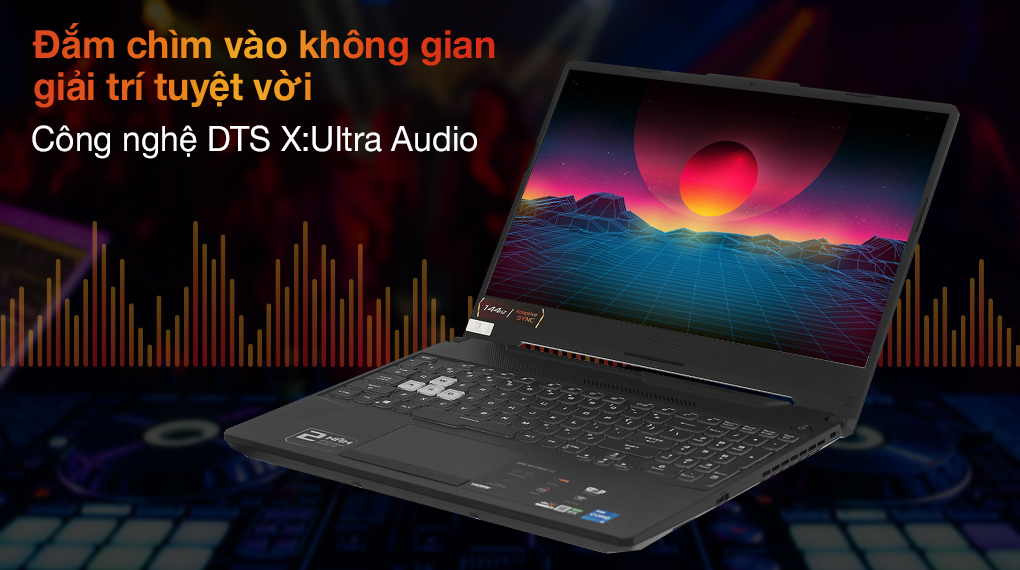 Âm thanh của Laptop Asus TUF FX506HC-HN001T sống động