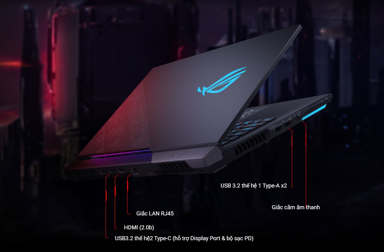 Laptop Asus ROG Strix Scar G533QR-HF113T kết nối tốc độ cao