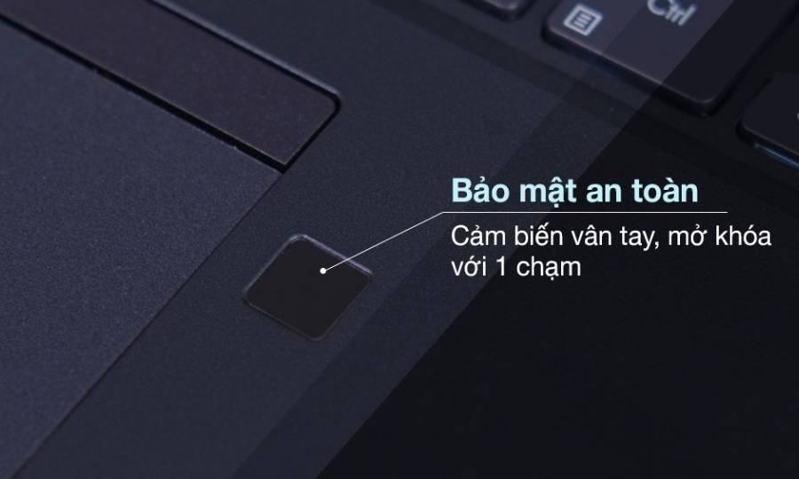 Laptop Asus ExpertBook P2451FA-EK1621 bảo mật an toàn