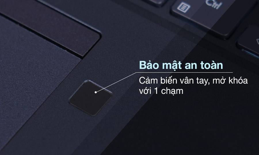 Laptop Asus ExpertBook P2451FA-EK1620T bảo mật an toàn